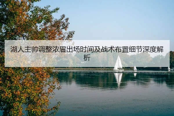 湖人主帅调整浓眉出场时间及战术布置细节深度解析